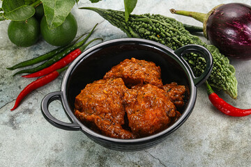 Kashmiri aloo dum - potato stuffed cheese