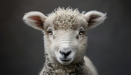 Obraz premium Cute Merino sheep to be sacrificed on Eid al Adha or Bakra eid 