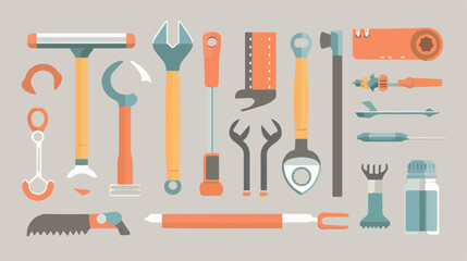 Tools design over gray background vector illustration
