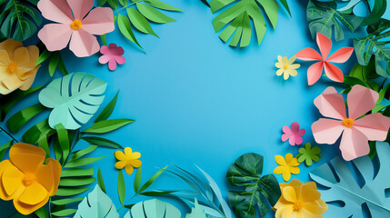 Naklejka premium frame of flowers
