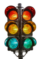 Traffic light go signal, cut out - stock png.