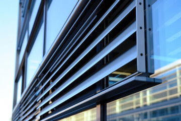 A detailed close-up of modern blinds that effectively regulate indoor humidity.

