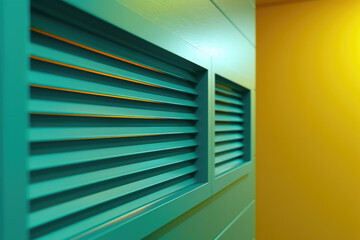 A detailed close-up of modern blinds that effectively regulate indoor humidity.

