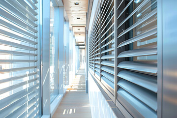 Obraz premium A vegetable greenhouse utilizing high-tech robotic automation technology.