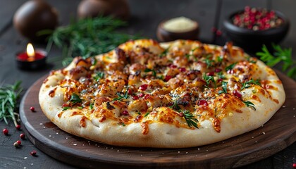 pizza with mushrooms