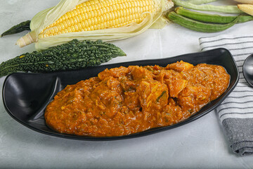 Indian cuisine - Kadai chicken masala