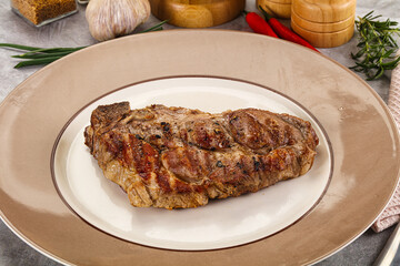 Grilled pork sirloin for dinner