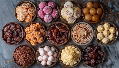  Different iftar sweets. 