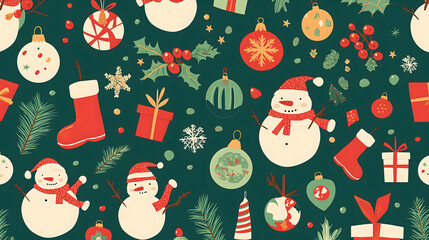 christmas seamless pattern