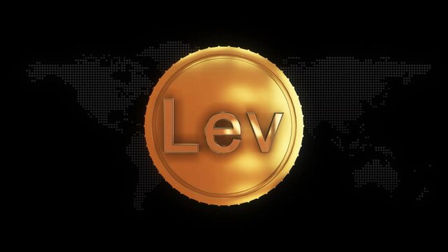 Golden Bulgarian lev Currency symbol golden Bulgarian lev currency sign