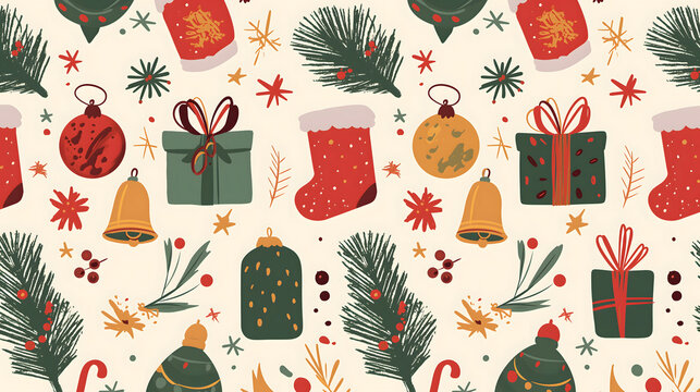 christmas seamless pattern