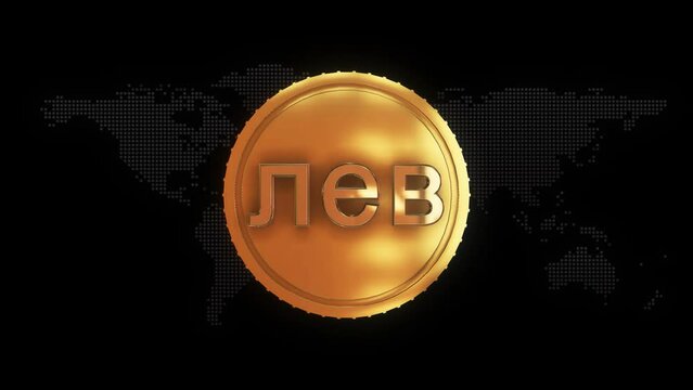 Golden Bulgarian lev Currency symbol golden Bulgarian lev currency sign
