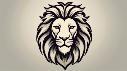 Obraz premium Lion illustration for logo
