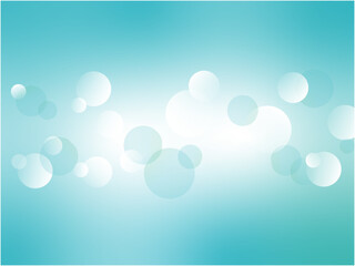 幻想的な泡模様の抽象背景素材_ライトブルー
