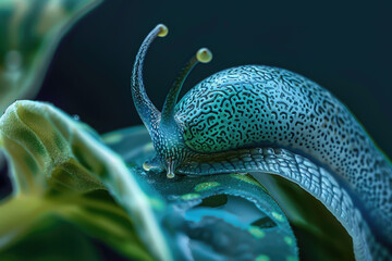 Macro photography of various snails.

 - obrazy, fototapety, plakaty