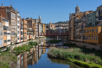 Naklejka na ściany i meble Girona Riu Onyar