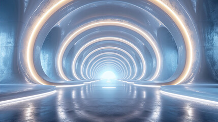 Obraz premium Futuristic Universe Step into the future with an abstract White Background 