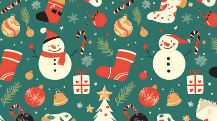 christmas seamless pattern