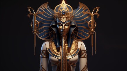 Osiris The egyptian god of the afterlife.