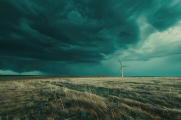 This is a picture capturing the formation of a storm as it gathers strength.

 - obrazy, fototapety, plakaty