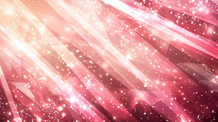 ピンク色のキラキラした放射状の背景　Generative AI