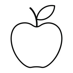 Solid color apple vector design