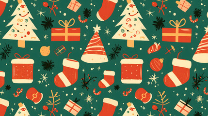 christmas seamless pattern