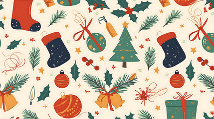 christmas seamless pattern