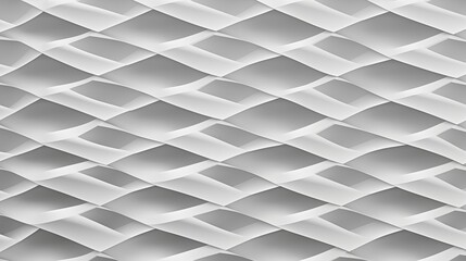 Abstract Monochrome Wavy Pattern Creating a Three-Dimensional Optical Illusion