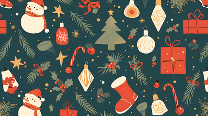 christmas seamless pattern