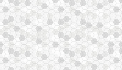 Hexagon pattern. Technologi monochrome background. Texture of geometric shapes, hexagons. Lines, dots, cells, honeycombs.