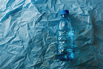 Water bottle plastic trash being recycled to reduce plastic waste.


