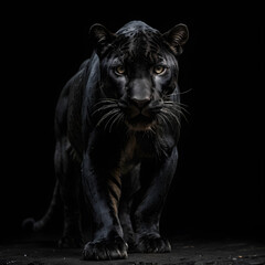 Obraz premium black bengal tiger panthera