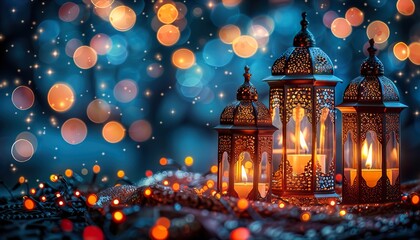 Obraz premium Ornamental Arabic lanterns 