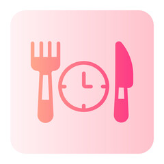 lunch gradient icon