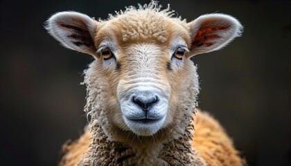 Obraz premium Portrait of a sheep. 