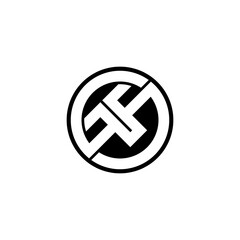 ffs lettering initial monogram logo design