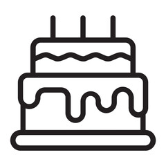 cake line icon