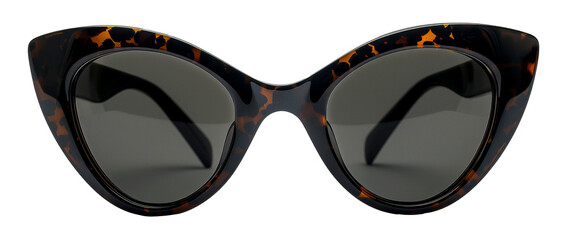 Tortoiseshell sunglasses, cut out - stock png.
