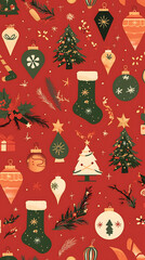 christmas seamless pattern