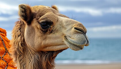 camel head close up
