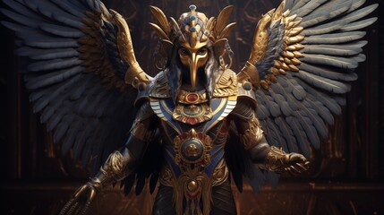 The Egyptian God Horus.