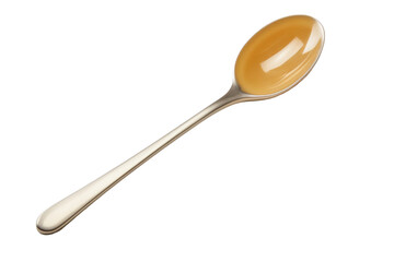 Liquid Sunshine in a Spoon. On a White or Clear Surface PNG Transparent Background.