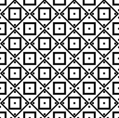 black and white abstract geometric pattern with elements for fabric banners surface design packaging wrapping paper wallpaper vector illustration