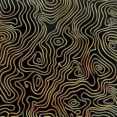 Abstract swirling gold and black patterns creating a hypnotic visual texture.