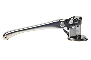The Silver Symphony: A Melodic Encounter With a Metal Handle. On a White or Clear Surface PNG Transparent Background.