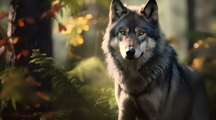 portrait of a wolf