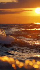 Sunset on the sea，The Ocean's Twilight