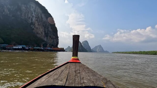 Panyee Island or Koh Panyi is a village built on stilts in Phang Nga Bay and is a Muslim fishermen island - Famous The floating soccer fields in Phang nga Thailand