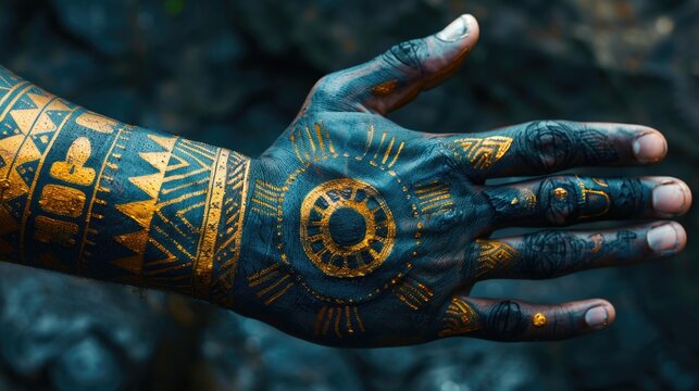 Person with arm tattoos - Powered by Adobe